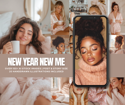New Year, New Me: 150 AI Stock Images