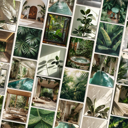 Green Leaves Aesthetic Stock Images