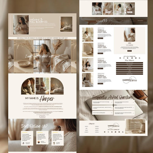 FULL BLOOM BOHO | Systeme.io Funnel Template