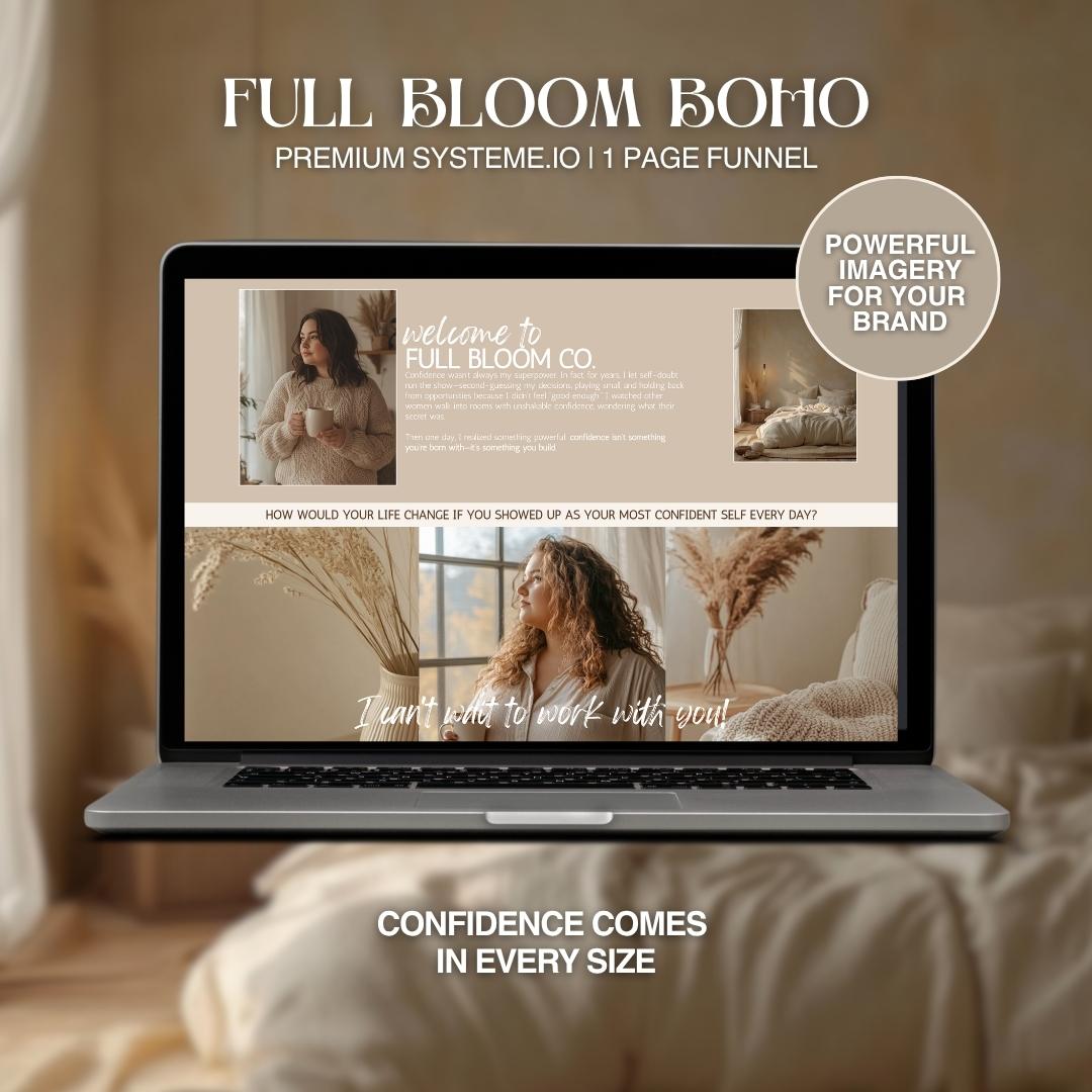 FULL BLOOM BOHO | Systeme.io Funnel Template