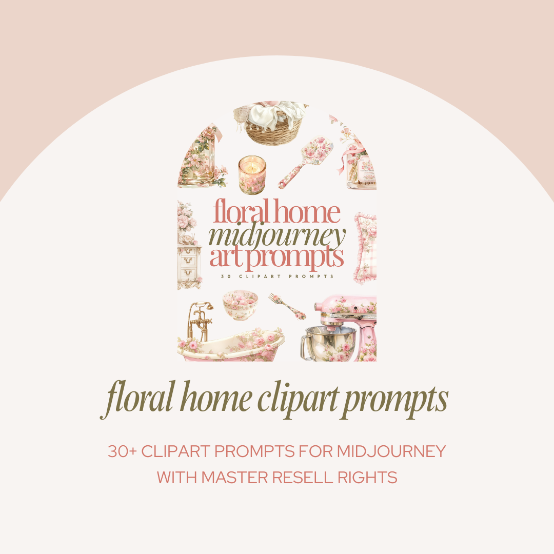 Floral Home Midjourney Clipart Prompts