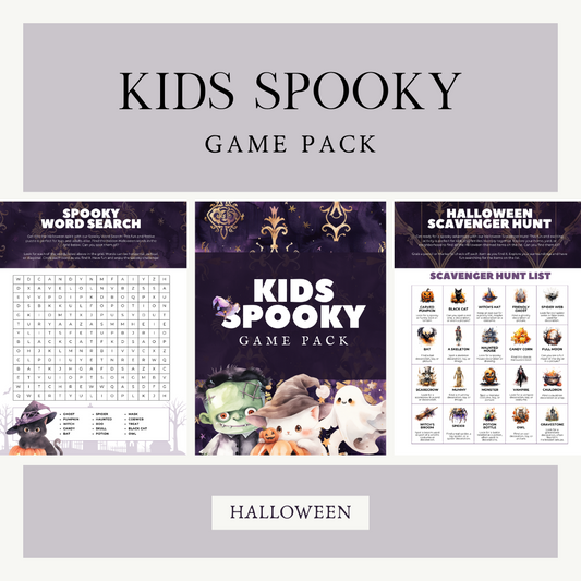 Kids Spooky Game Pack - Halloween Activities For Kids