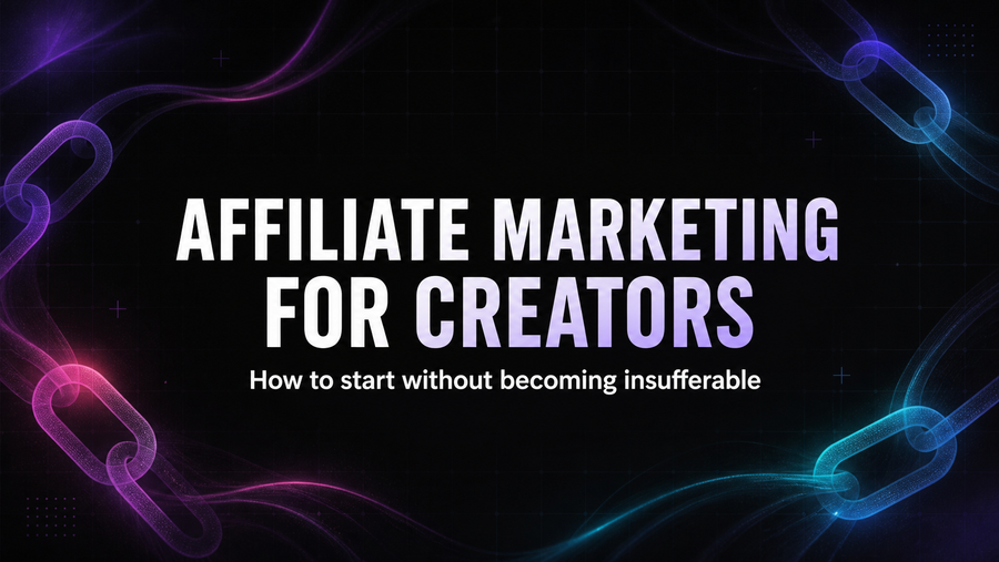 Affiliate marketing for creators guide covering honest tool recommendations, affiliate link disclosure and building audience trust in 2026