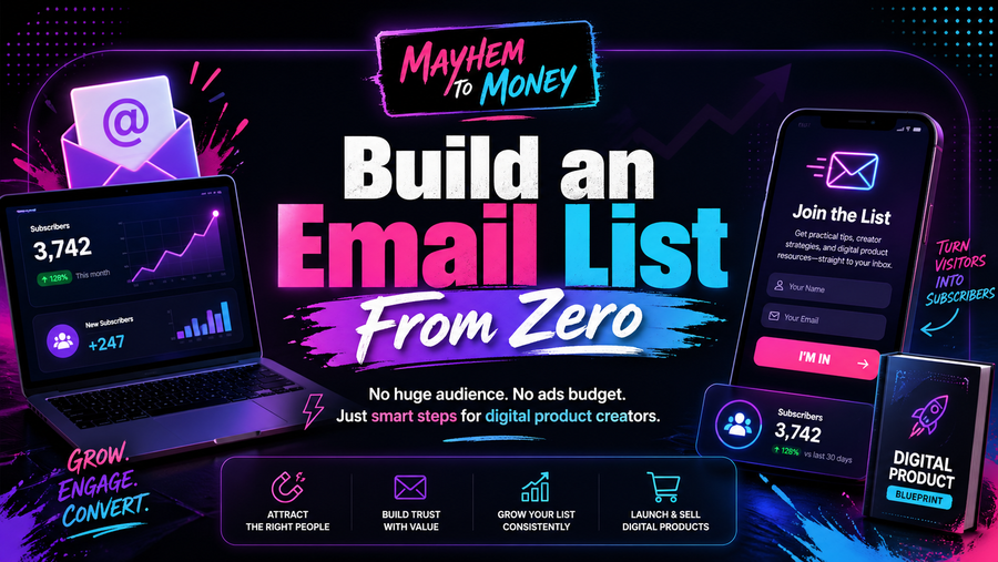How to Build an Email List From Zero (Without Ads)