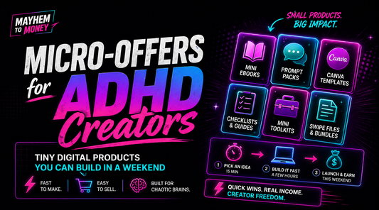 micro-offer digital product ideas for adhd creators
