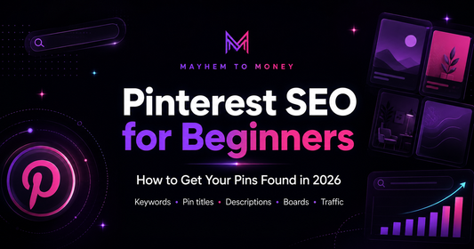 Pinterest SEO for beginners 2026 guide covering keywords, Pin titles, descriptions, boards and Pinterest traffic