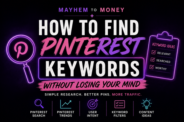 How to find Pinterest keywords in 2026 using Pinterest Search, Pinterest Trends, user intent and keyword research