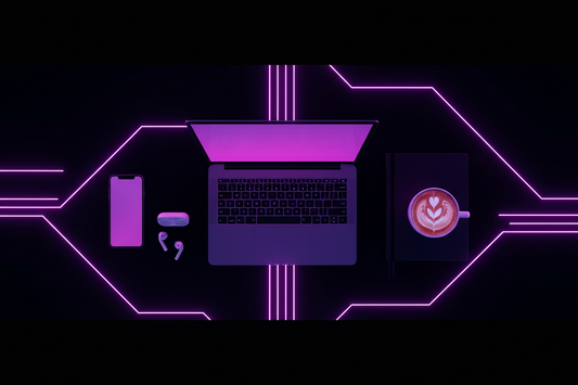 How to Make Passive Income as a Mum (Realistic, Not Fantasy) Dark bold aesthetic with neon purple and pink