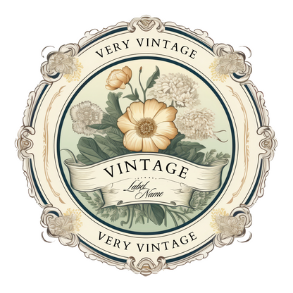 6 Vintage Label Logos