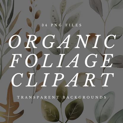 Organic Foliage Clipart - 34 PNG Clipart Images With Transparent Backgrounds