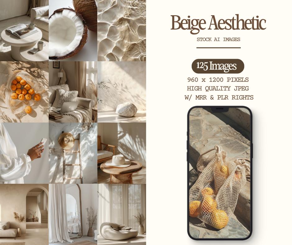 Beige Aesthetic Stock Images
