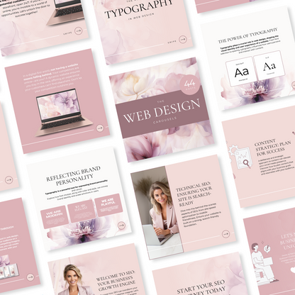 44 Web Design Instagram Carousel Canva Templates