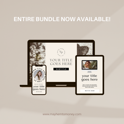 YouTuber Canva Template Bundle for Social Media Branding
