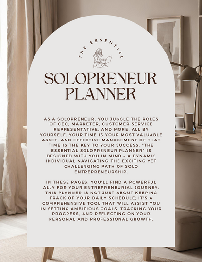 Essential Solopreneur Planner