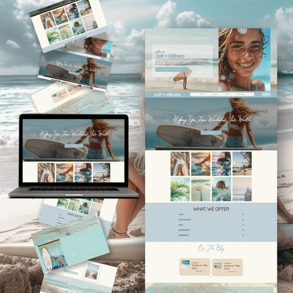 Salt + Stillness funnel template with MRR and PLR rights