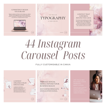 44 Web Design Instagram Carousel Canva Templates