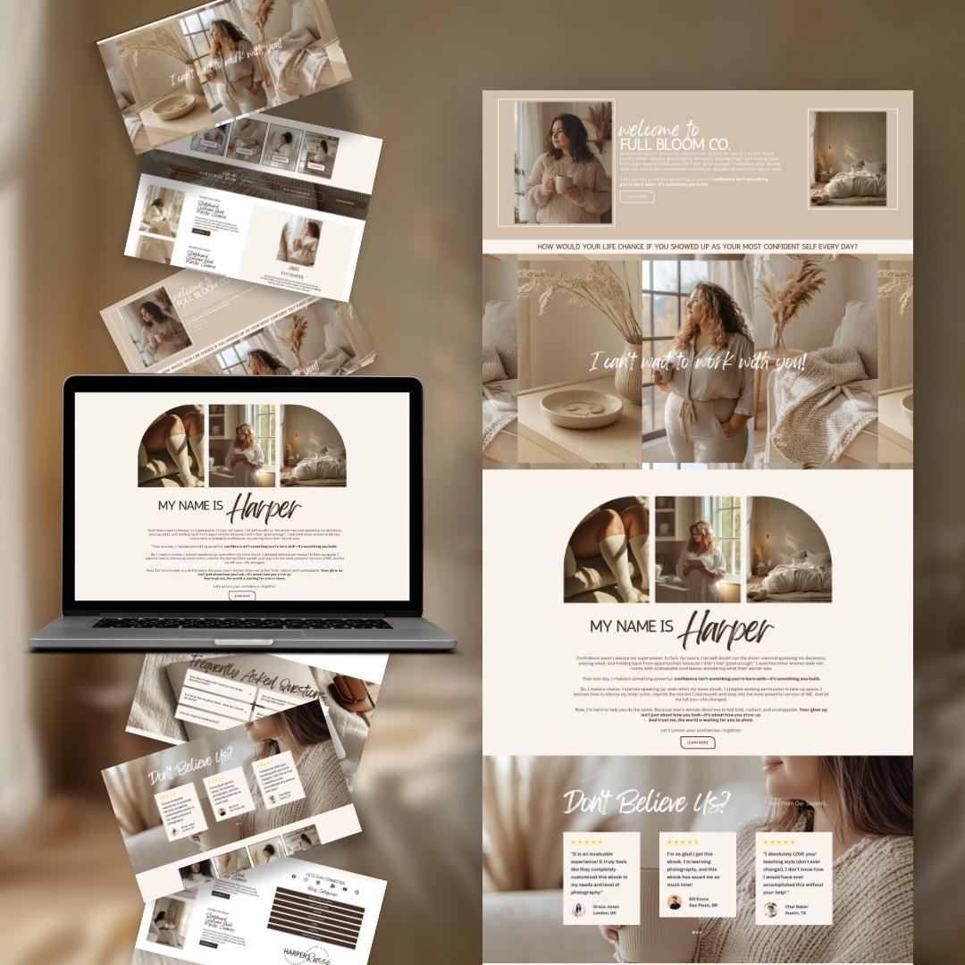 FULL BLOOM BOHO | Systeme.io Funnel Template