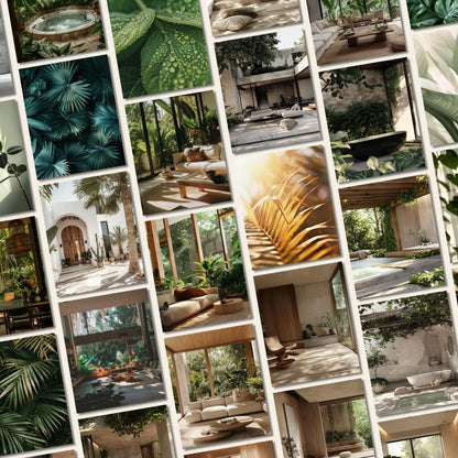 Green Leaves Aesthetic Stock Images