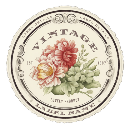 6 Vintage Label Logos