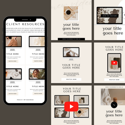YouTuber Canva Template Bundle for Social Media Branding