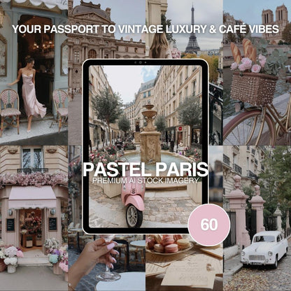 PASTEL PARIS | Premium AI Stock Images