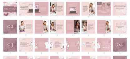 44 Web Design Instagram Carousel Canva Templates