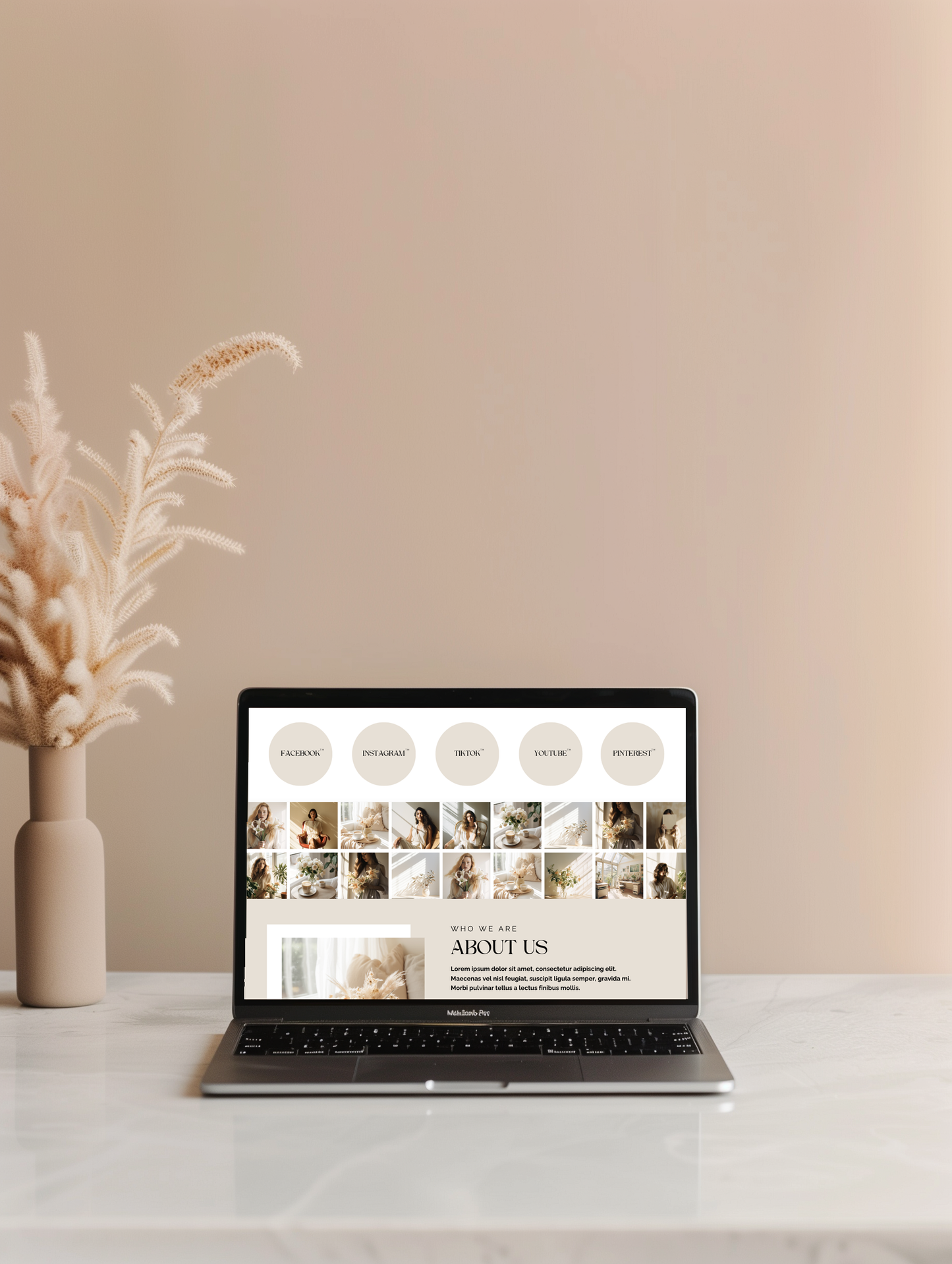 Social Media Manager Website Template - Canva